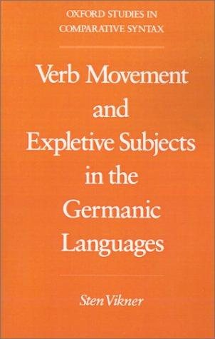 Couverture : Verb movement and expletive subjects in the Germanic languages
