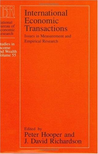 Couverture : International economic transactions