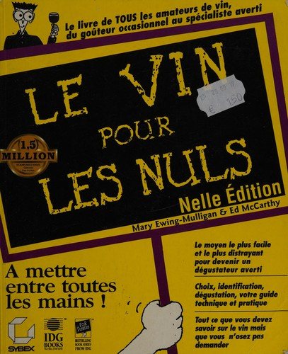 Couverture : Le vin pour les nuls