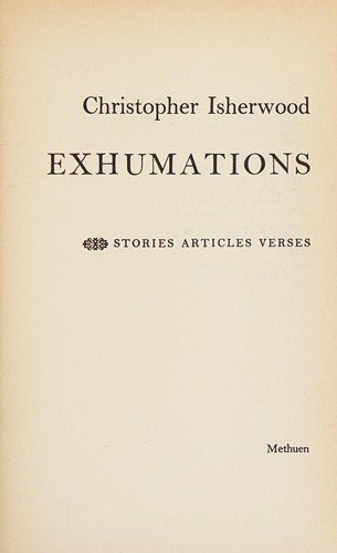 Couverture : Exhumations