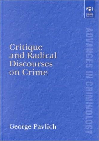 Couverture : Critique and radical discourses on crime