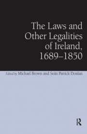 Couverture : The laws and other legalities of Ireland, 1689-1850