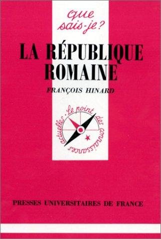 Couverture : La République romaine