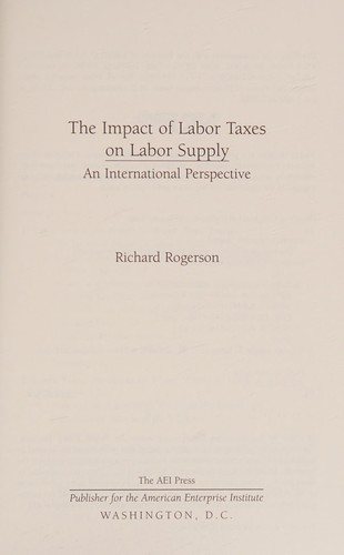 Couverture : Taxes, transfers, and labor supply