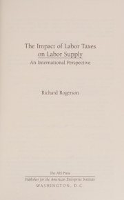 Couverture : Taxes, transfers, and labor supply