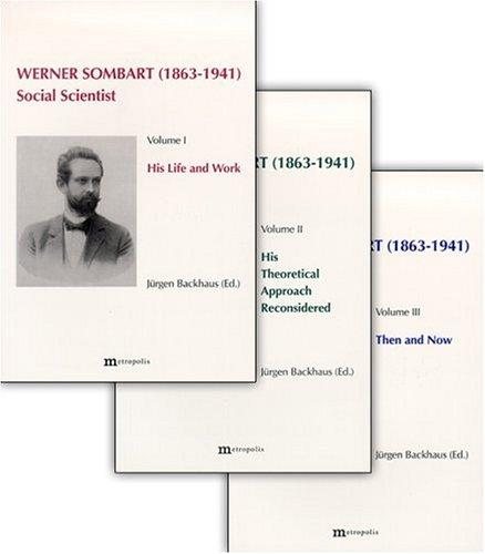 Couverture : Werner Sombart (1863-1941)