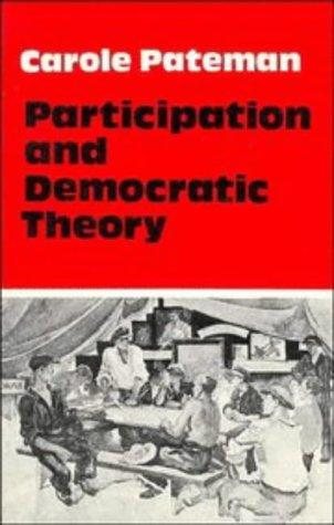 Couverture : Participation and Democratic Theory (Structural Analysis in the Social Sciences)