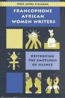 Couverture : Francophone African women writers