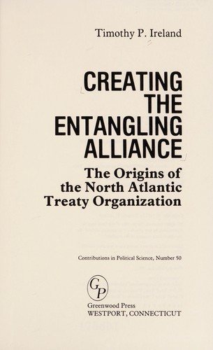 Couverture : Creating the entangling alliance