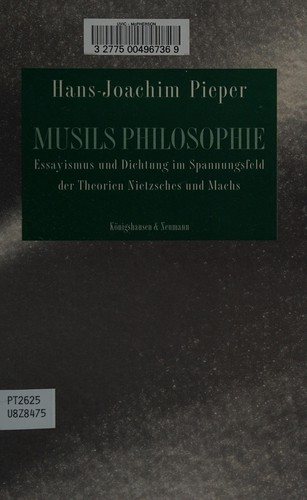 Couverture : Musils Philosophie.