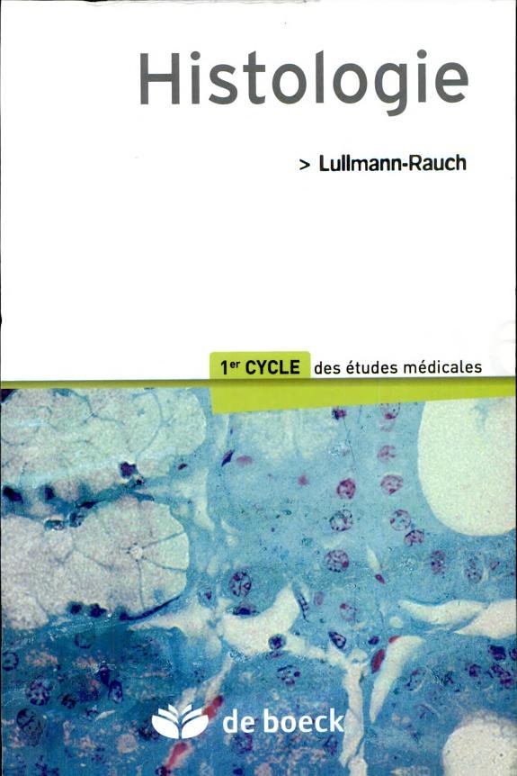 Couverture : Histologie