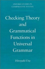 Couverture : Checking theory and grammatical functions in universal grammar