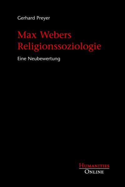 Couverture : Max Webers Religionssoziologie