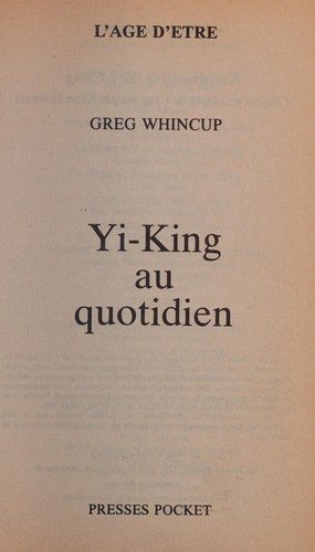 Couverture : Yi-King au quotidien