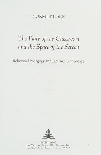 Couverture : The place of the classroom and the space of the screen