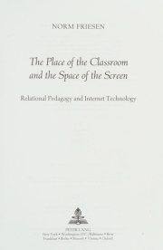 Couverture : The place of the classroom and the space of the screen