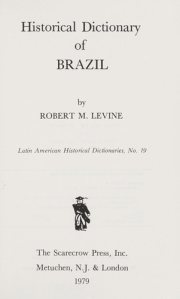 Couverture : Historical dictionary of Brazil