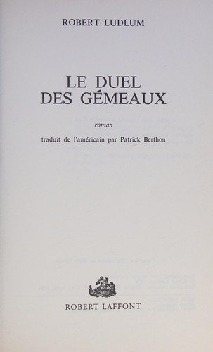 Couverture : Le duel des gémeaux