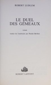 Couverture : Le duel des gémeaux