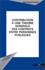 Couverture : Contribution à une théorie générale des contrats entre personnes publiques
