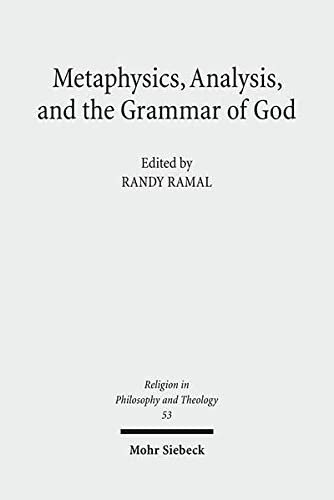 Couverture : Metaphysics, analysis, and the grammar of God