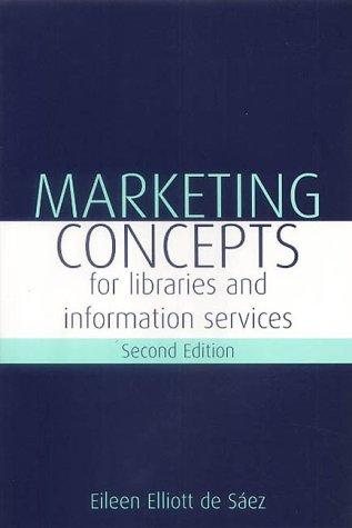 Couverture : Marketing concepts for libraries and information services
