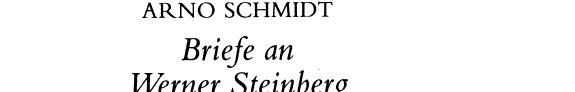 Couverture : Briefe an Werner Steinberg
