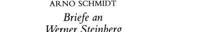 Couverture : Briefe an Werner Steinberg