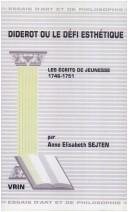 Couverture : Diderot, ou, Le défi esthétique