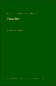 Couverture : Evolutionary biology of parasites