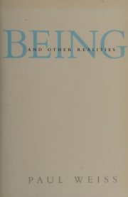Couverture : Being and Other Realities
