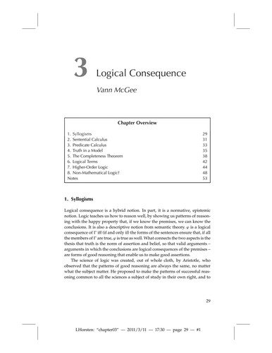 Couverture : The Continuum Companion to Philosophical Logic