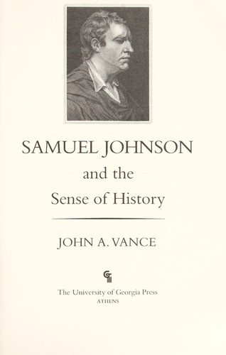 Couverture : Samuel Johnson and the sense of history
