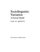 Couverture : Sociolinguistic variation
