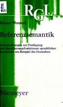 Couverture : Referenzsemantik