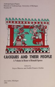 Couverture : Caciques and their people