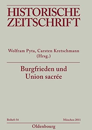 Couverture : Burgfrieden und Union sacrée
