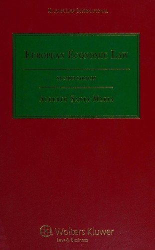 Couverture : European economic law