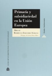 Couverture : Primacía y subsidiariedad en la Unión Europea