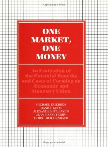 Couverture : One market, one money