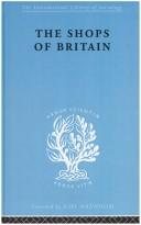 Couverture : The Shops of Britain: International Library of Sociology L