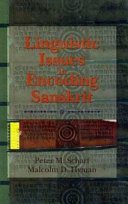 Couverture : Linguistic Issues in Encoding Sanskrit