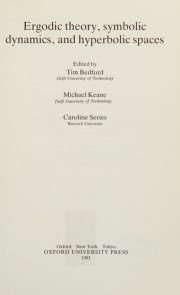 Couverture : Ergodic theory, symbolic dynamics, and hyperbolic spaces