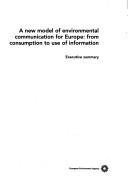 Couverture : A new model of environmental communication for Europe