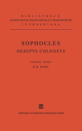 Couverture : Sophoclis Oedipus Coloneus