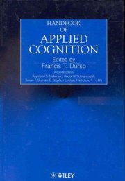 Couverture : Handbook of applied cognition