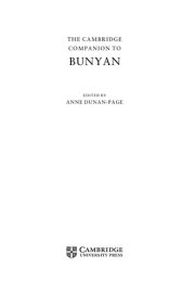 Couverture : The Cambridge companion to Bunyan