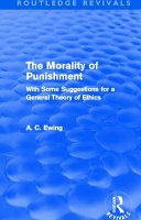 Couverture : The Morality of Punishment