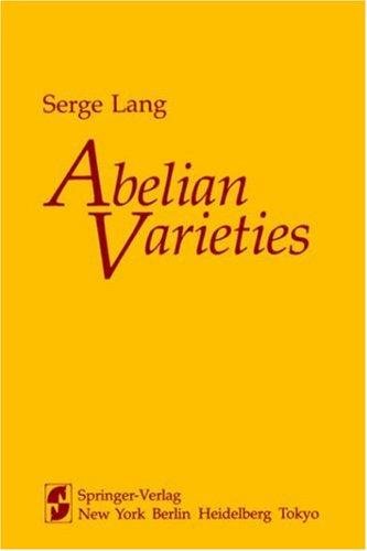 Couverture : Abelian varieties