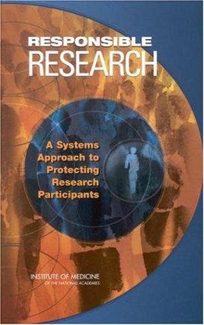 Couverture : Responsible Research
